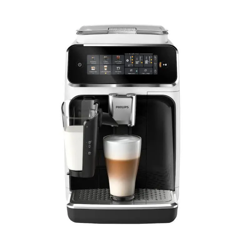 Máquina de Café PHILIPS EP3343/50 (Espresso – 15Bar – Preto/Branco)