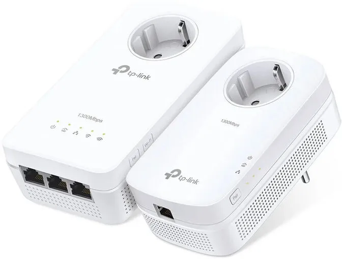 Powerline TP-Link AV1300 TL-WPA8631P Kit Gigabit Passthrough AC Wi-Fi