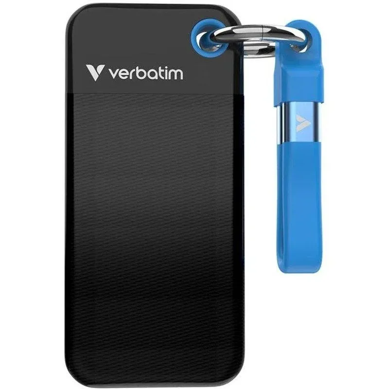 Disco SSD Verbatim Pocket 2TB M.2 USB-C 3.2 Gen 2 1000MB/s Nero Backup
