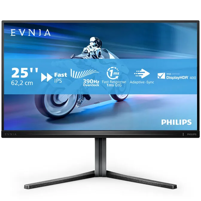 Monitor Philips Série 5000 24.5" 25M2N5200UVA Fast VA FHD 360Hz 1ms HDR400