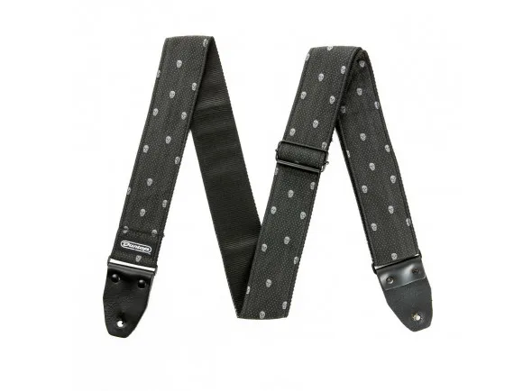 Dunlop JACQUARD GREY SKULL STRAP