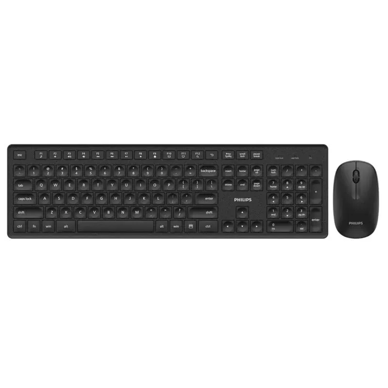 Teclado Philips 3000 series SPT6318B sem fios com rato silencioso 1600 DPI