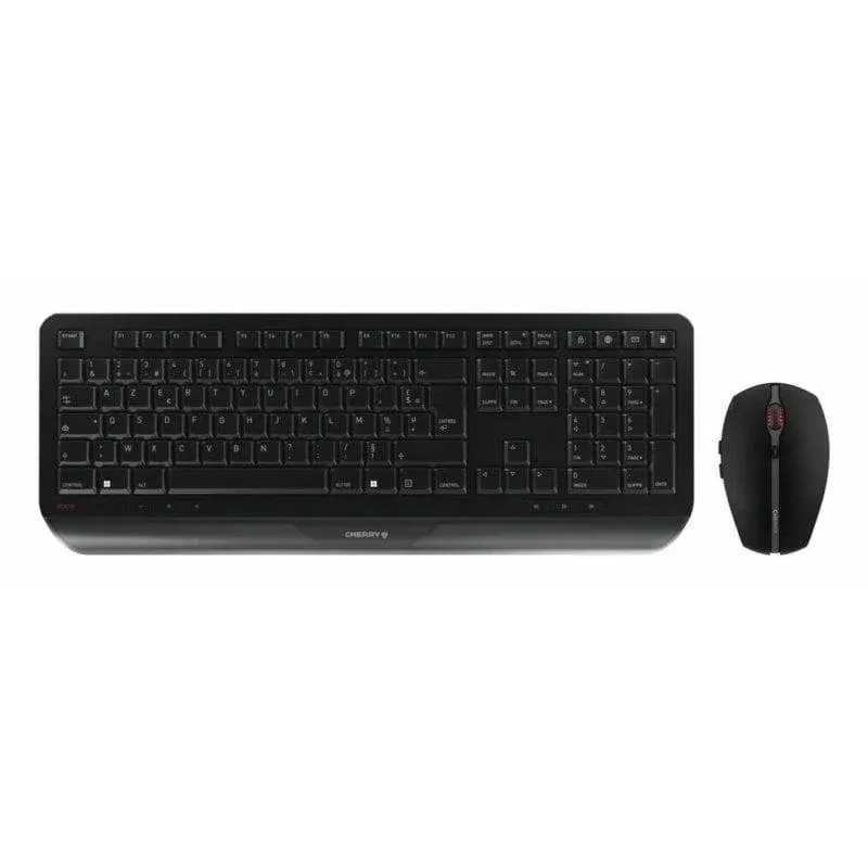 Teclado Cherry GENTIX Desktop AZERTY membrana sem fios com apoio de pulso e rato