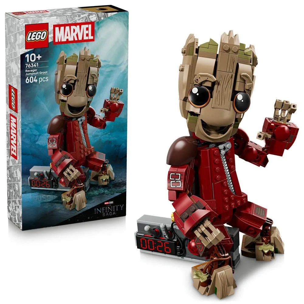 LEGO Marvel: Groot com Macacão dos Ravager | Idades 10+ | 604 Peças | Item 76341