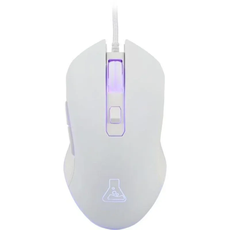 The G-Lab Kult Helium Rato Gaming RGB 6400DPI Branco