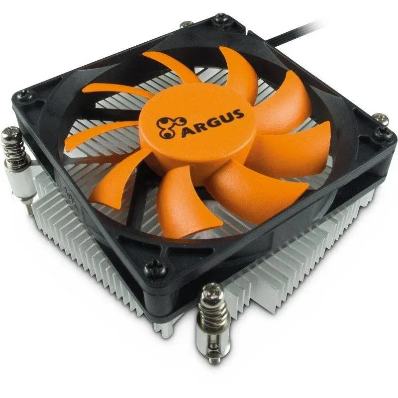 Cooler CPU Refrigeração Ar Inter-Tech Socket 1150/1151/1155/1156/1200 8 cm Argus T-200 Preto Laranja