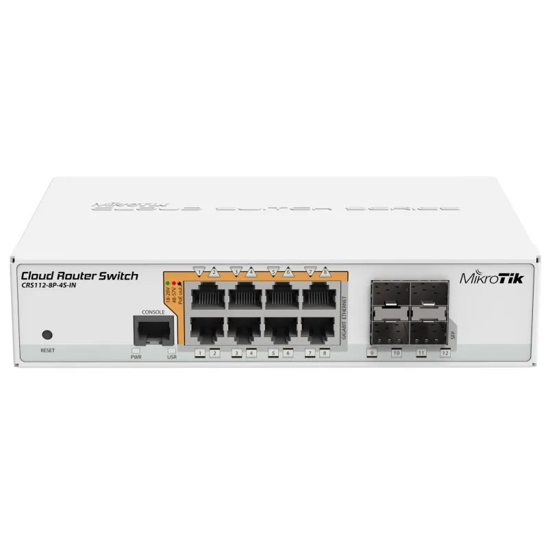 Switch MikroTik CRS112-8P-4S-IN