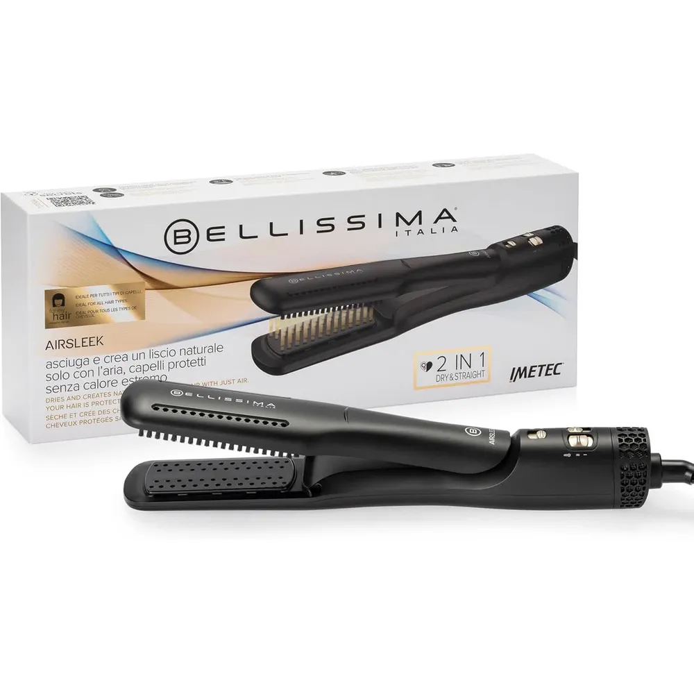 Bellissima Airsleek 2In1 Alisador De Cabelo Seca E Alisa