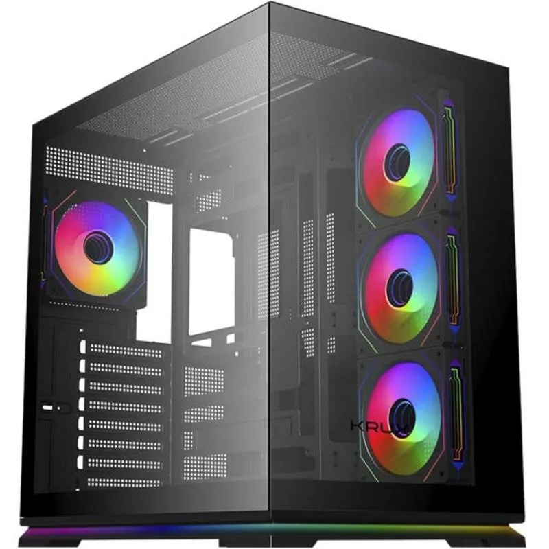 Caixa de Computador Krux Atron Mid-Tower ATX Vidro Temperado ARGB