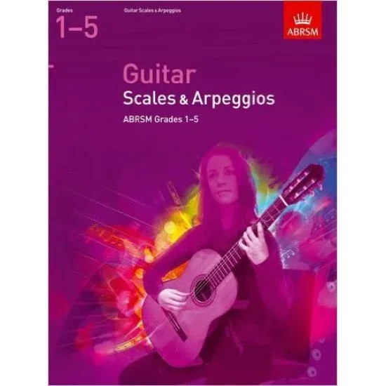 ABRSM LIVRO Guitar Scales & Arpeggios Grade 1 5