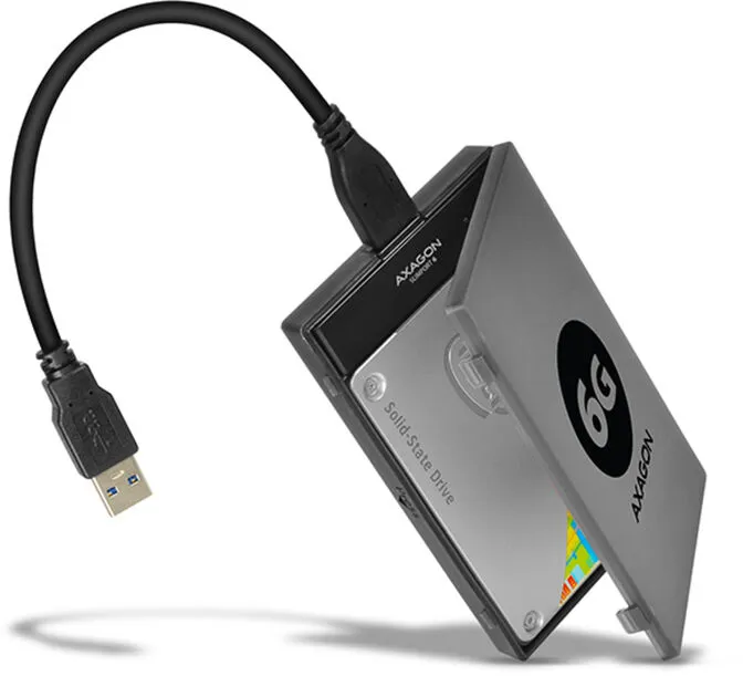 Adaptador AXAGON ADSA-1S6 SLIMPort6, USB 3.0, 2,5" SSD/HDD, SATA 6G - Caixa Incluída