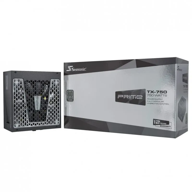 Fonte Alimentação Seasonic Prime Fanless TX-750 750W 80 Plus Titanium Modular