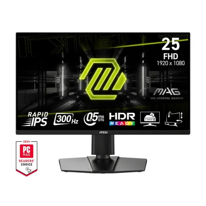 MSI MAG 255PXF Monitor Gaming 24.5" FullHD 300Hz Rapid IPS 0.5ms com Altifalantes e VESA