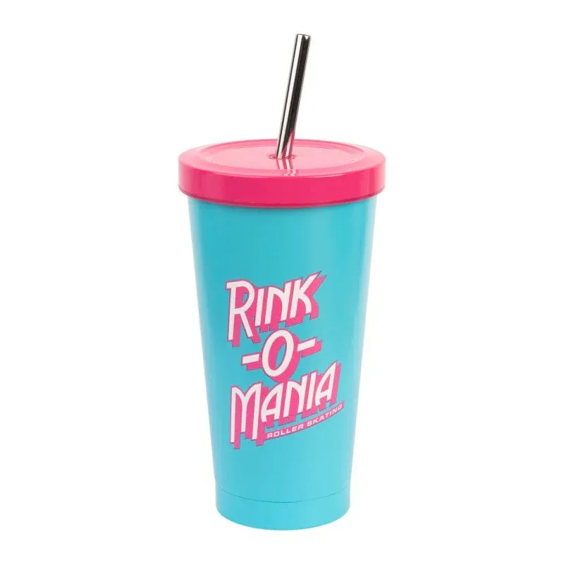 Copo de aço com palhinha Stranger Things - Rink-o-mania