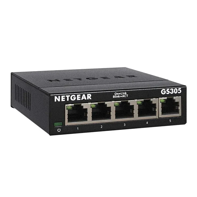 Netgear GS305-300PES Switch não gerenciável 5 portas L2 Gigabit Ethernet
