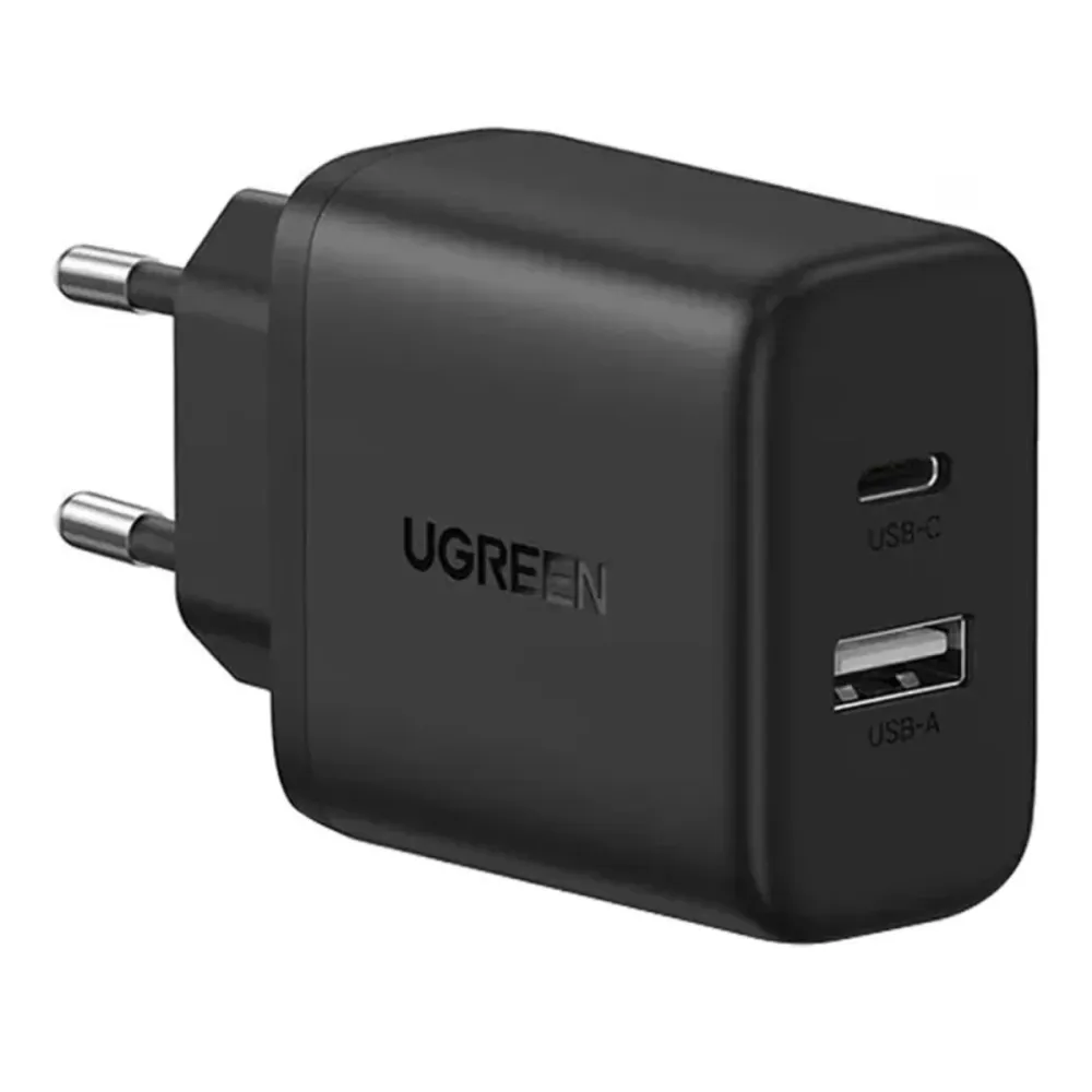 Carregador Ugreen X227 20W GaN 1x USB-A 1x USB-C