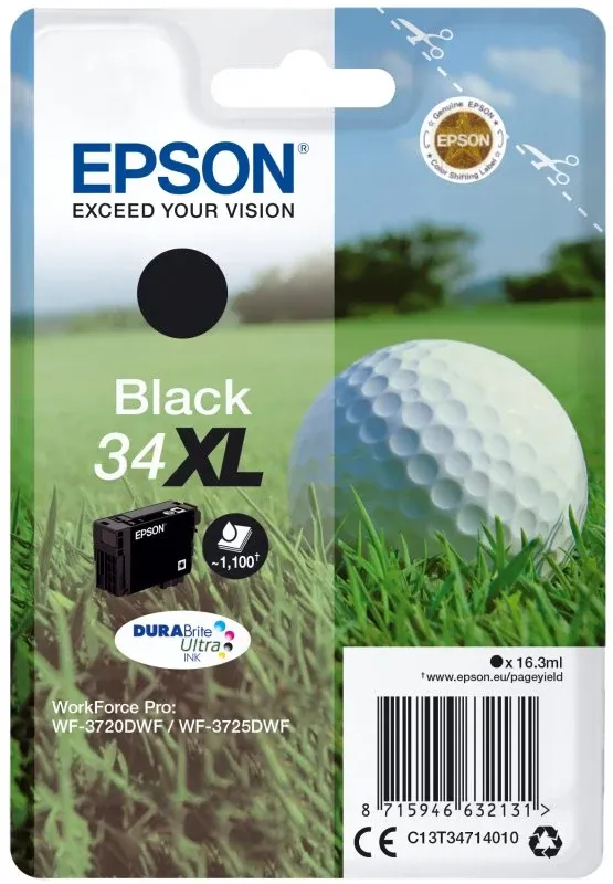 Singlepack Black 34XL DURABrite Ultra Ink