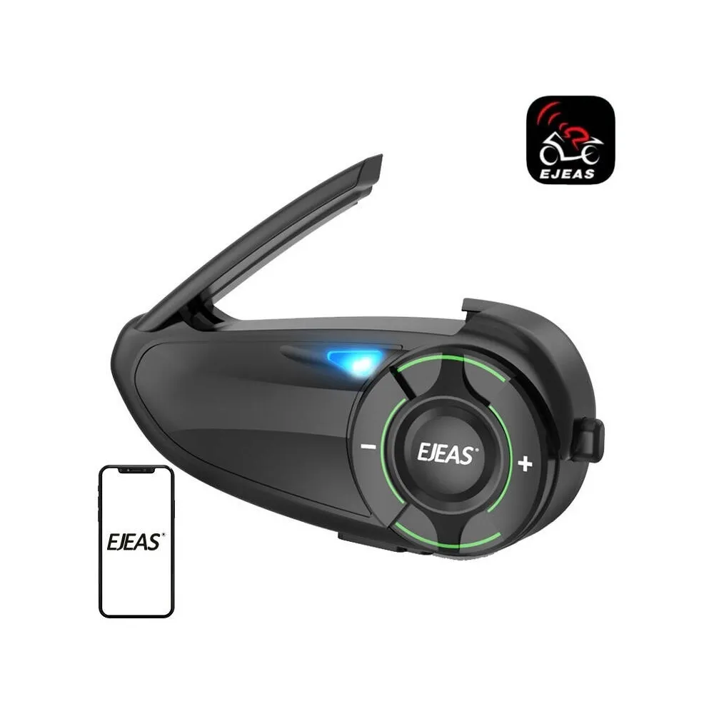 Intercomunicador Q8 p/ Capacete Motociclo (Preto) - EJEAS
