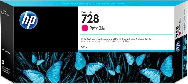 HP728 300-ml Magenta InkCart