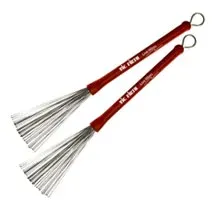 Vassouras Aço Vic Firth Live Wires LW Vermelho