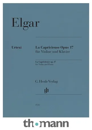 Henle Verlag Elgar Capricieuse op.17 Violin