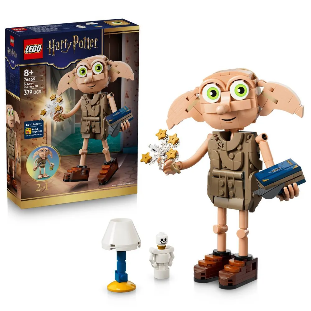 LEGO Harry Potter: Dobby, o Elfo Livre | Idades 8+ | 379 Peças | Item 76469