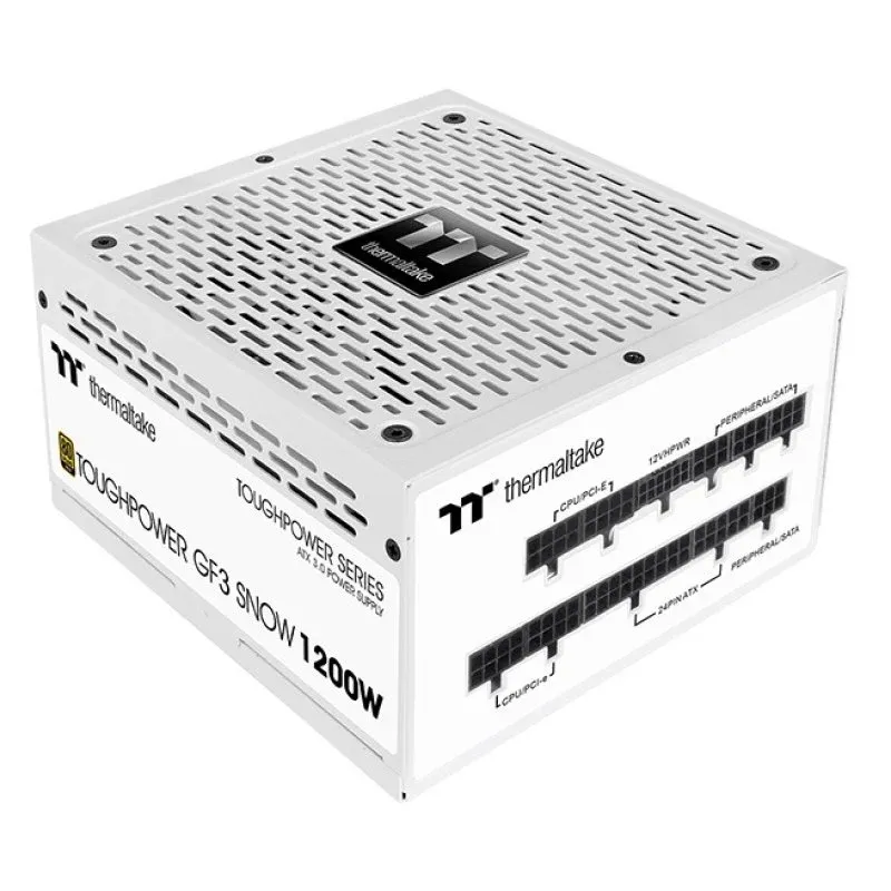 Fonte Alimentação Thermaltake Toughpower GF3 Snow TT Premium Edition PCIe 5.0 1200W 80 Plus Gold Modular