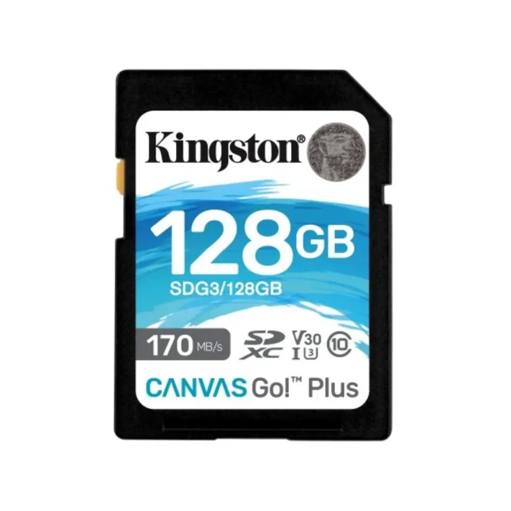Cartão Memória SD Kingston Canvas Go! 128GB SDXC C10 UHS-I