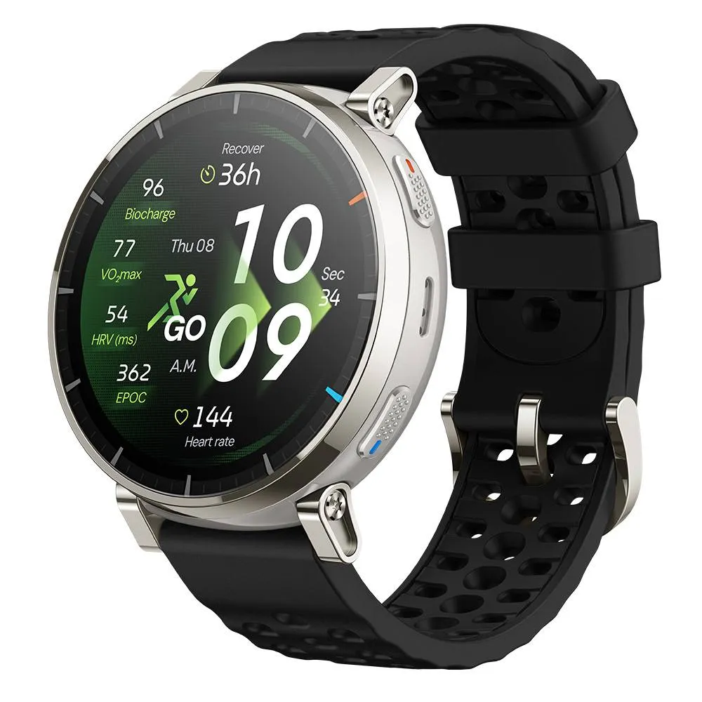Smartwatch Amazfit Active 3 Premium | 1.32 | 5ATM | GPS com Mapas | 170+ Modos Desporto | Rastreamento Saúde e Sono | Apex Silver