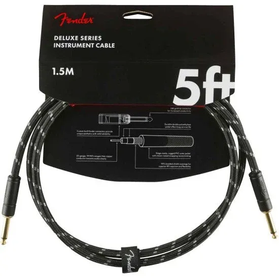 Fender Deluxe Series 1,5m Jack/Jack Black Tweed