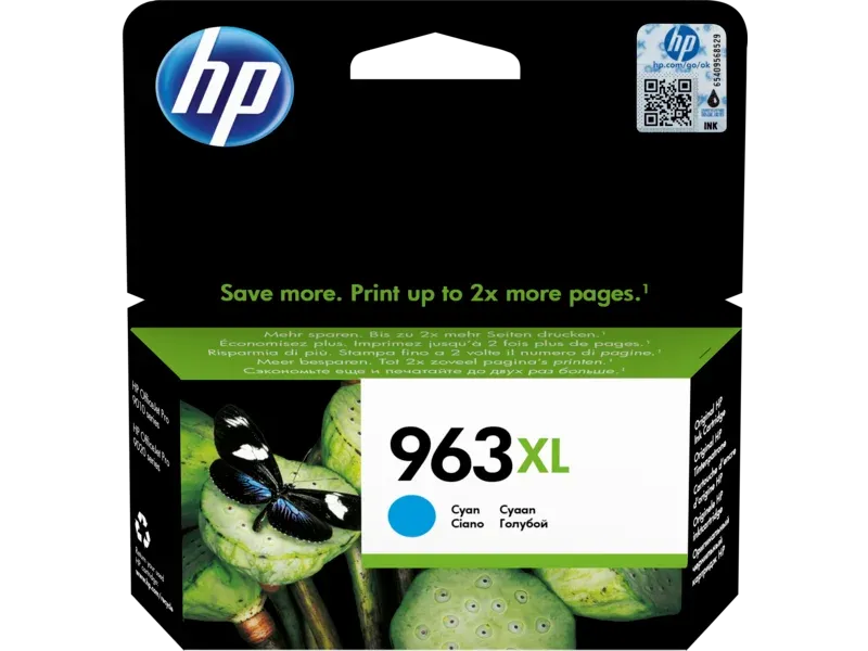 HP 963XL Cartucho de Tinta Original Ciano Alta Capacidade (3JA27AE)