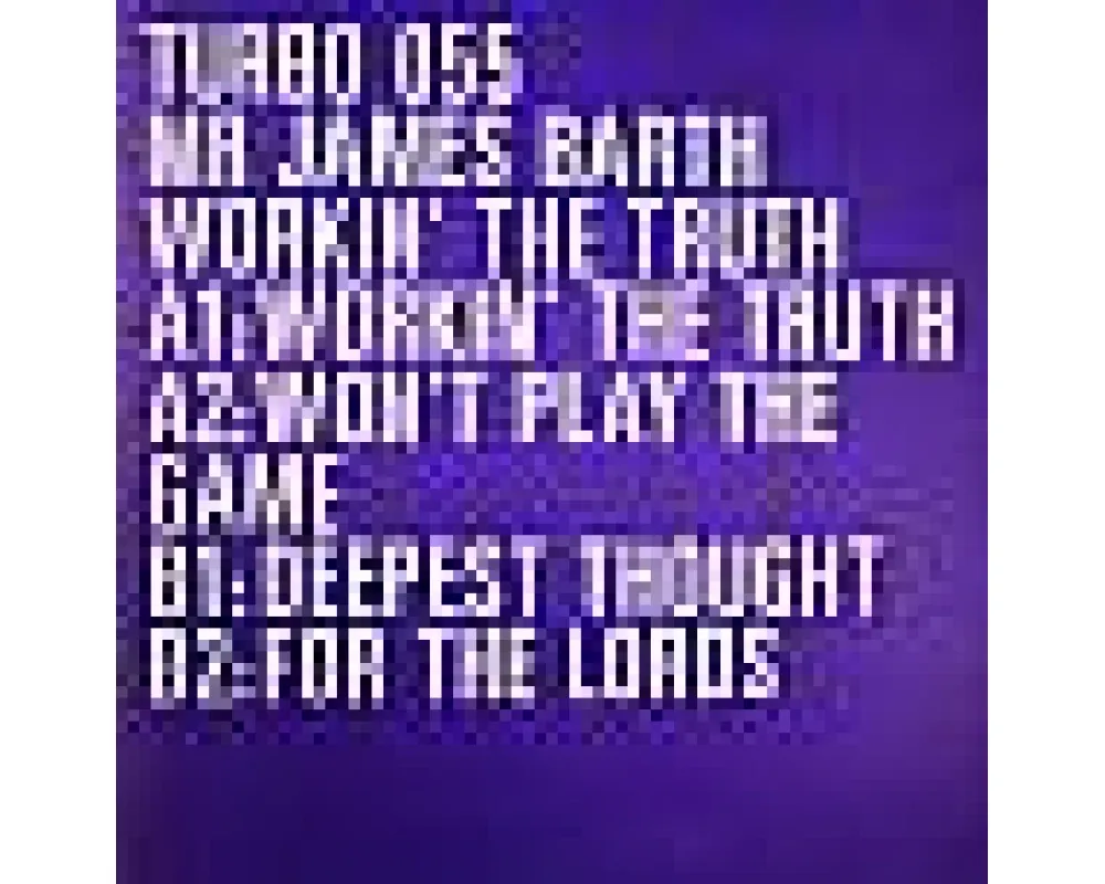 mr james barth - workin the truth ep