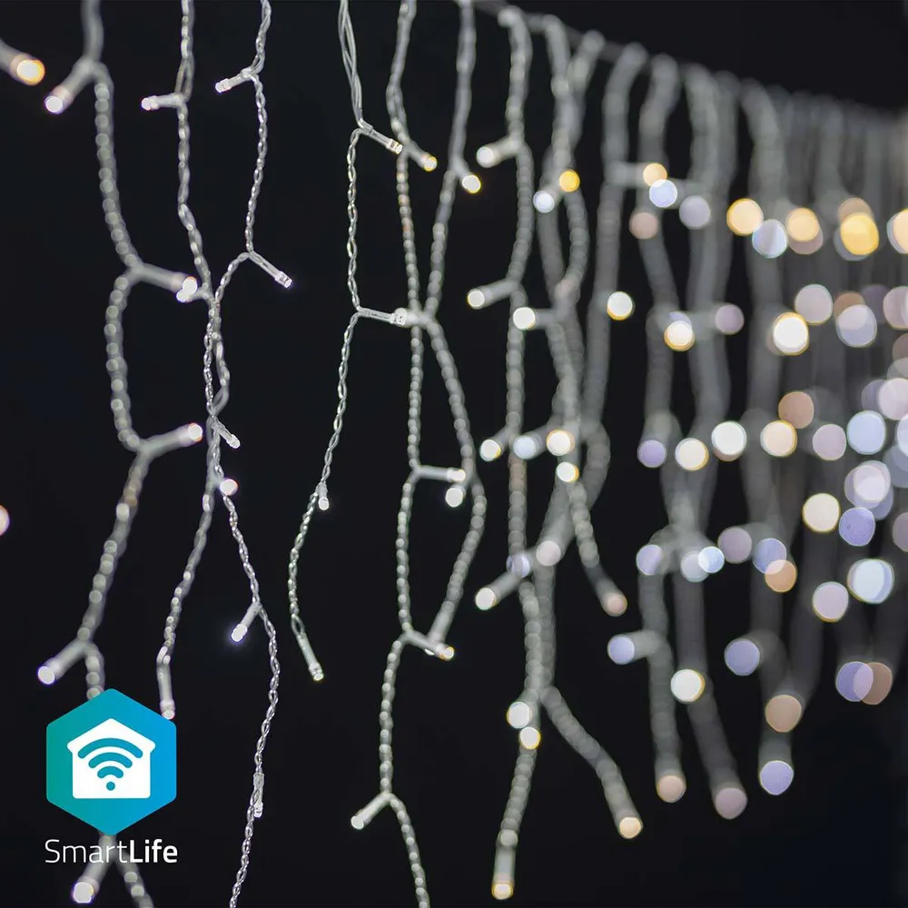 Iluminação Decorativa Nedis SmartLife Wi-Fi Warm to Cool White | 240 LEDs | 5m | Android / iOS