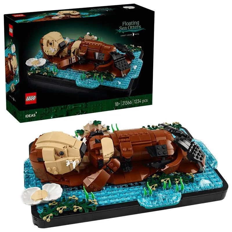 LEGO Ideas: Lontras Marinhas Flutuantes | Idades 18+ | 1234 Peças | Item 21366