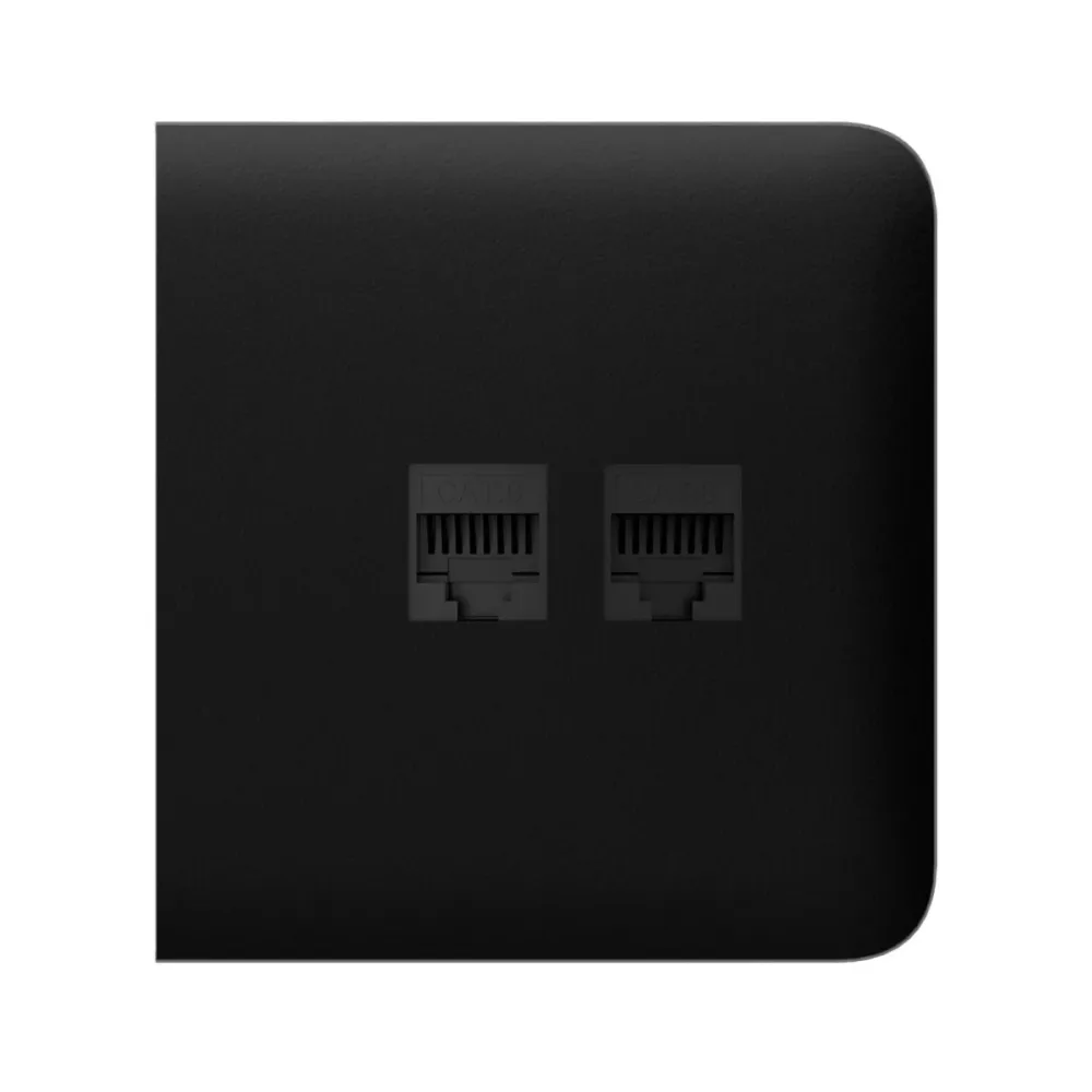 Tampa Lateral Ethernet Ajax SideCover Preto - AJ-SIDECOVER-LAN-B