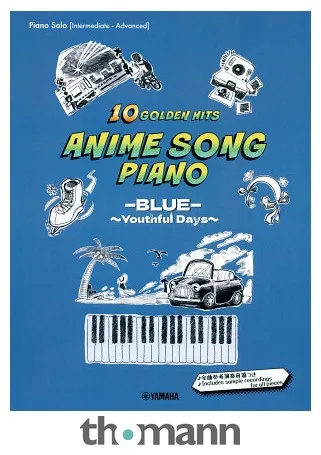 Yamaha Music Entertainment Anime Golden Hits Piano Blue