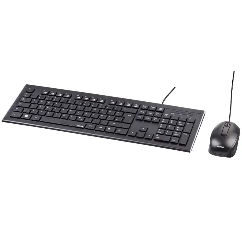 COMBO/KIT TECLADO HAMA COM FIOS E RATO HAMA