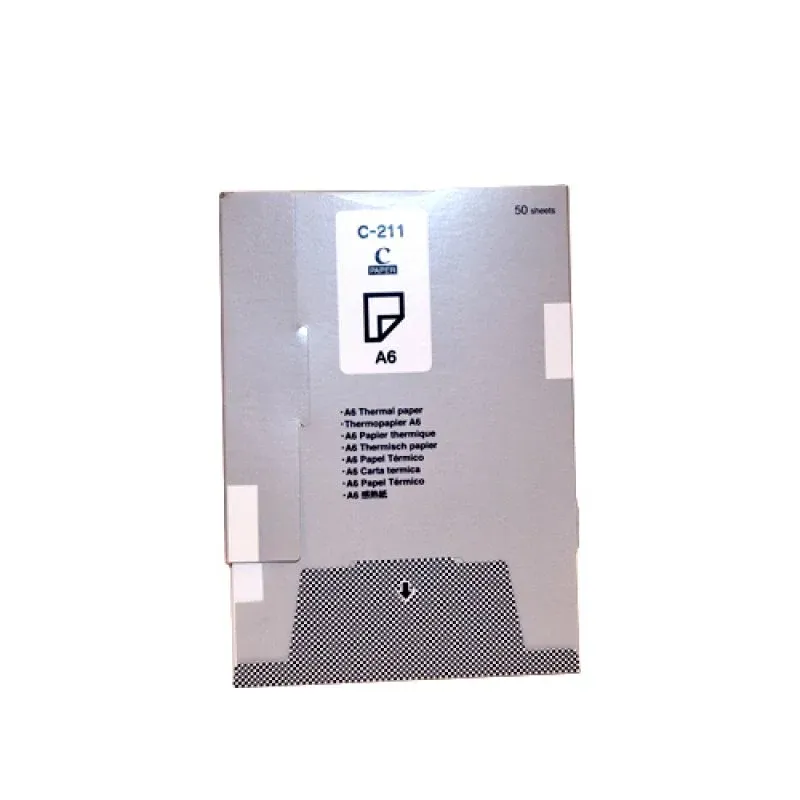 Folhas de Papel térmico A6 (Bloco de 50 folhas) - 1 Caixa de 20 blocos