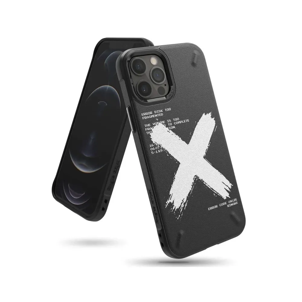 Capa Silicone iPhone 12 Pro Max Onyx Design X Preta