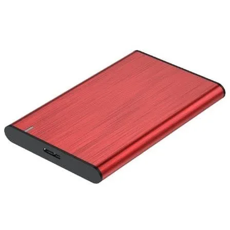Caixa Externa p/ Disco 2.5 USB 3.0 (Vermelho) - AISENS