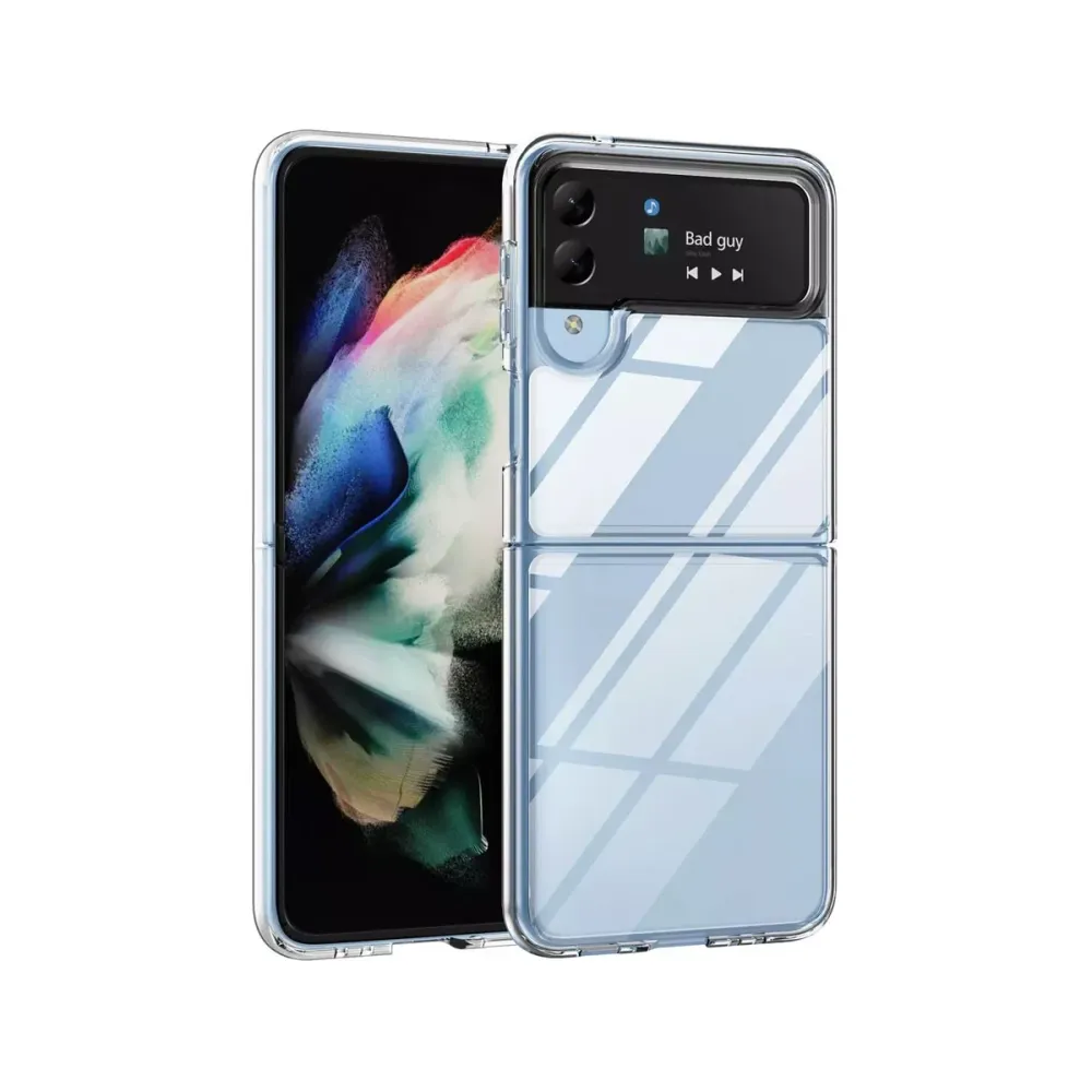 Capa Silicone Reforçado Samsung Galaxy Z Flip 4 Transparente