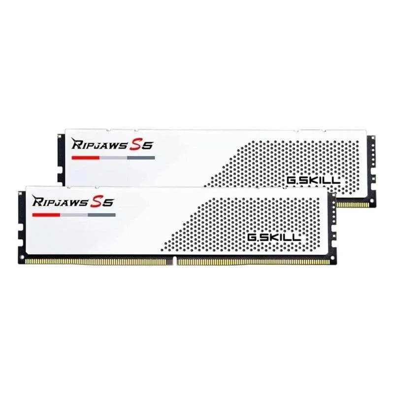 Memória RAM G.Skill Ripjaws S5 96GB 2x48GB DDR5 5200MHz CL40 Intel XMP Branco