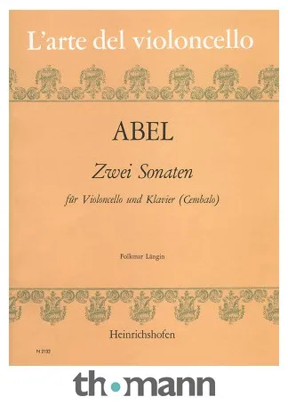 Heinrichshofen Verlag Abel 2 Sonaten Cello