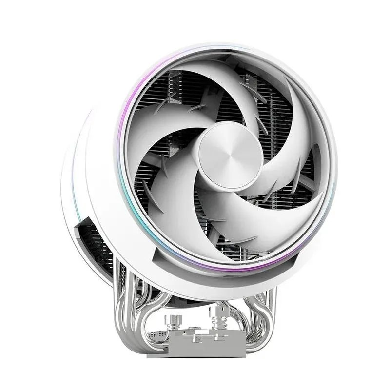 Cooler CPU Refrigeracao Ar Zalman Socket AM4 AM5 LGA1200 1700 1851 120mm ZET5 ARGB Branco