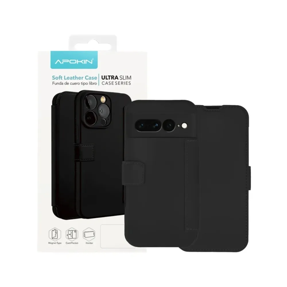 Capa Apokin Flip Cover Google Pixel 7A Preta