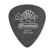 Palhetas Jim Dunlop Tortex Standard Preto 0.50mm 72 UN