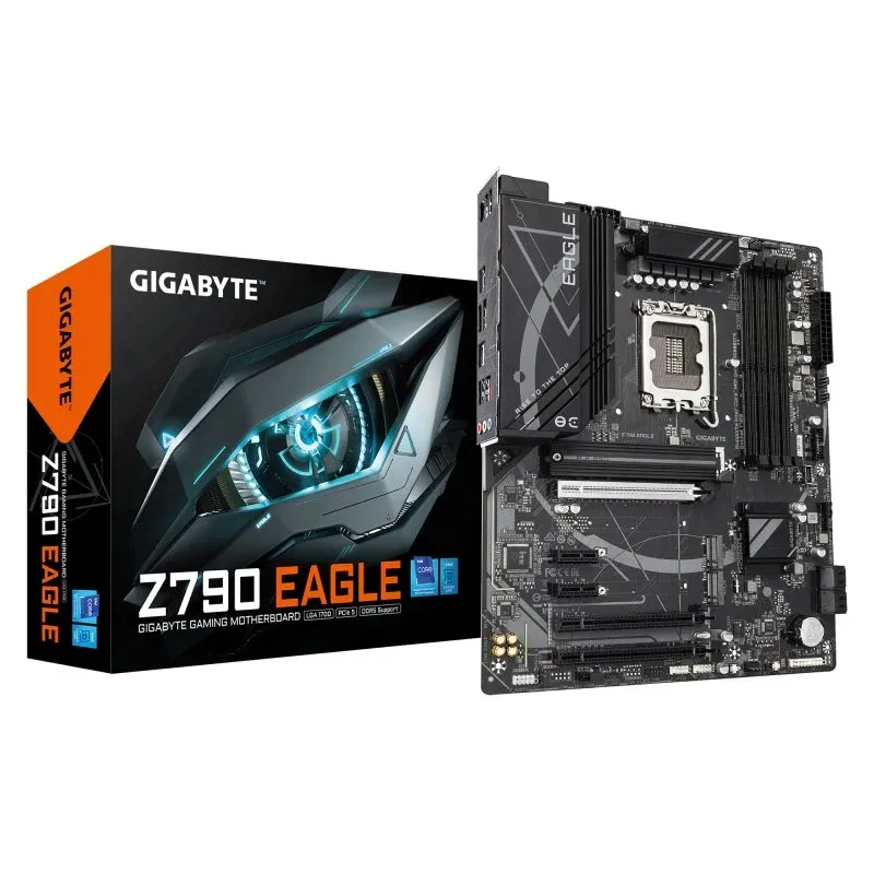 Gigabyte Z790 EAGLE Motherboard ATX LGA1700 Z790 DDR5 PCIe 5.0 3xM.2 LAN 2.5GbE USB 3.2