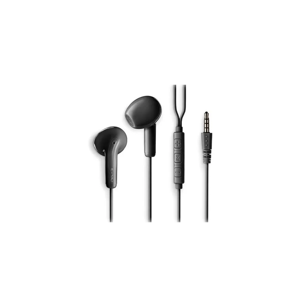 Auriculares Cross Flip c/ Fios 3.5mm (Preto) NGS
