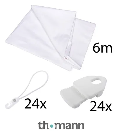 Stairville Molton Set White 6x3m