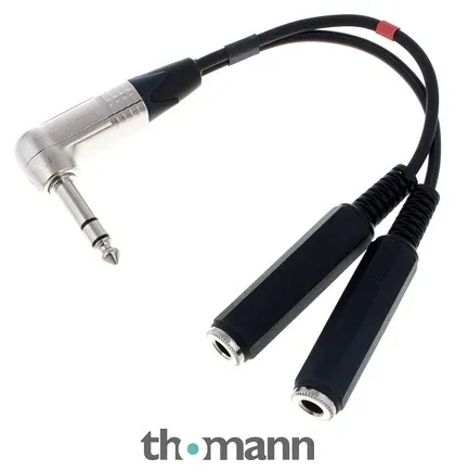 pro snake Y-Adapter Cable L-Jack S/2xM